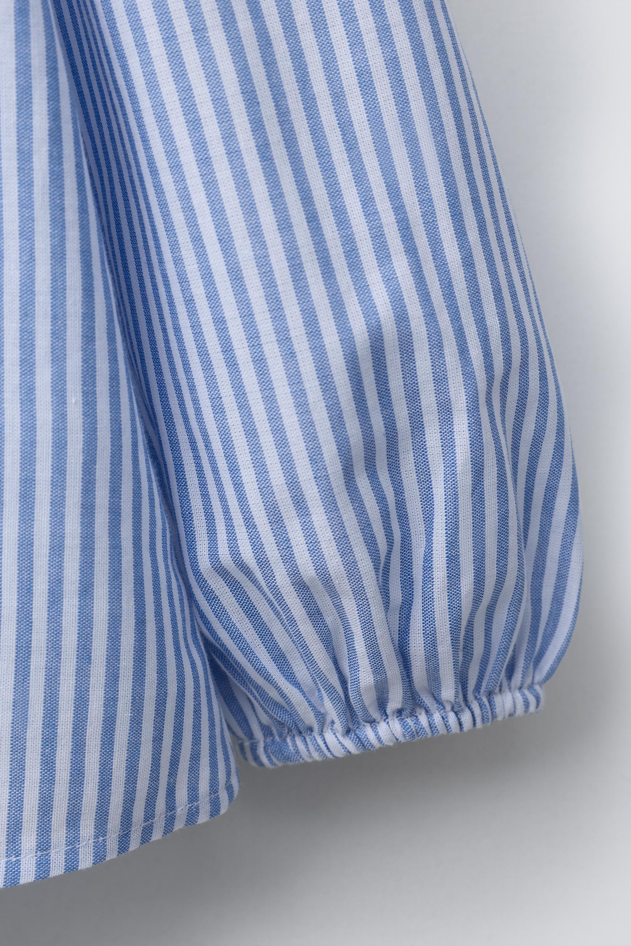 DOUBLE COLLAR STRIPED SHIRT